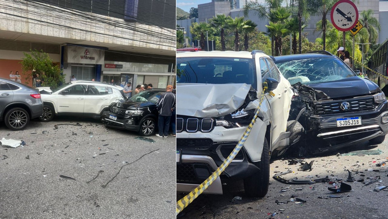 Equipes dos bombeiros atenderam à ocorrência 