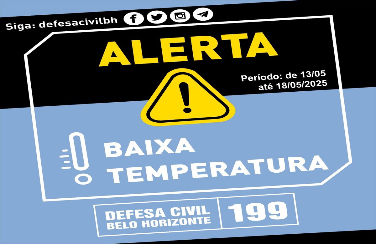 Manhã serão mais frias até o domingo (18)