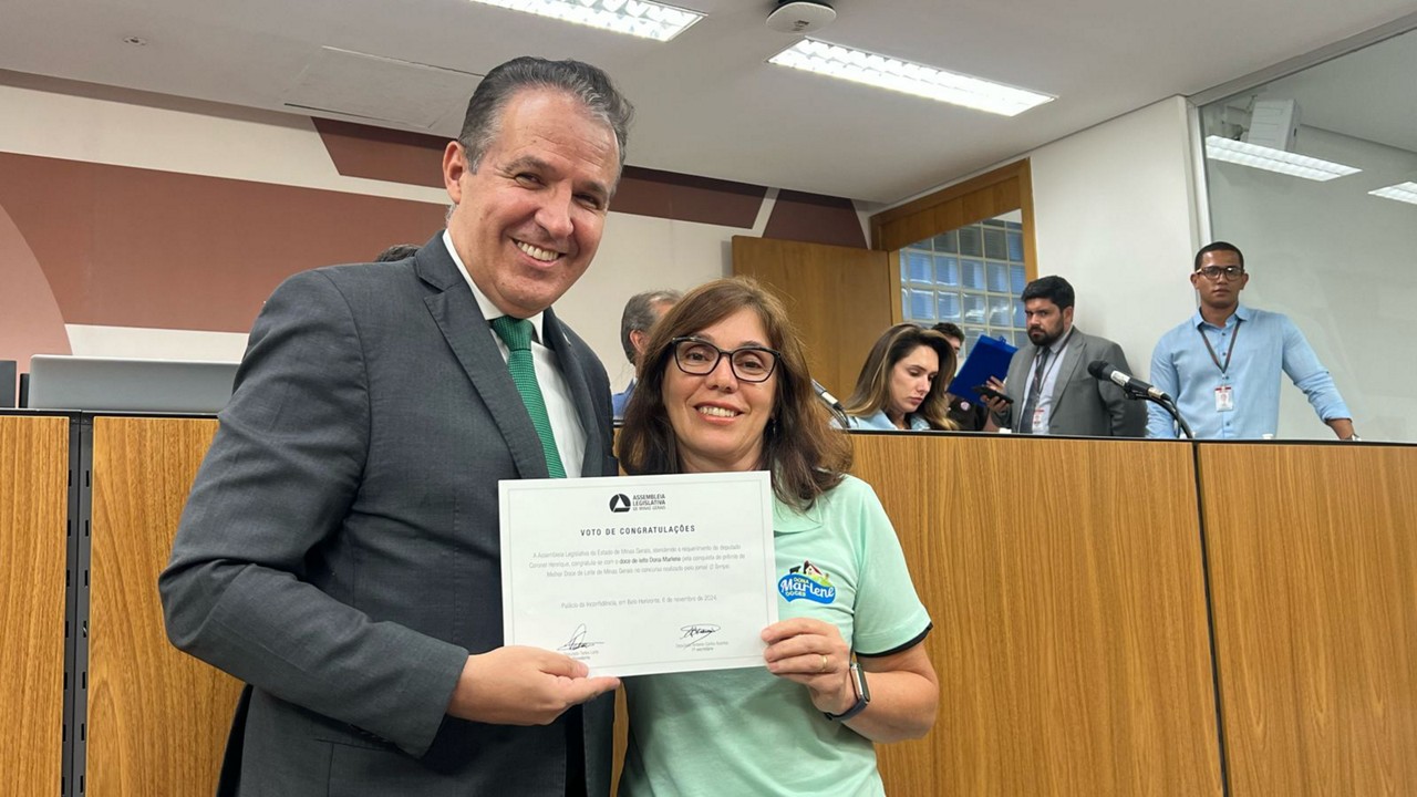 Marlene recebeu homenagem do deputado Coronel Henrique (PL)