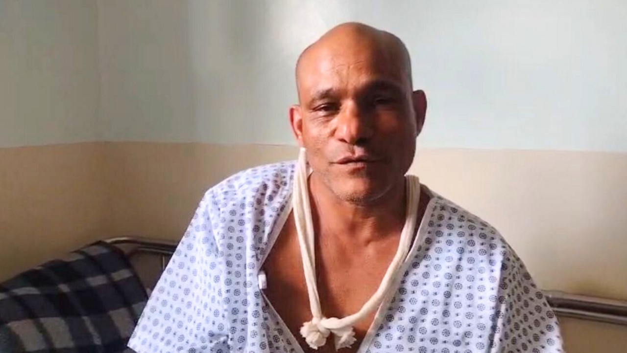 Reinaldo Moraes aguarda cirurgia para tratar uma fratura no antebraço