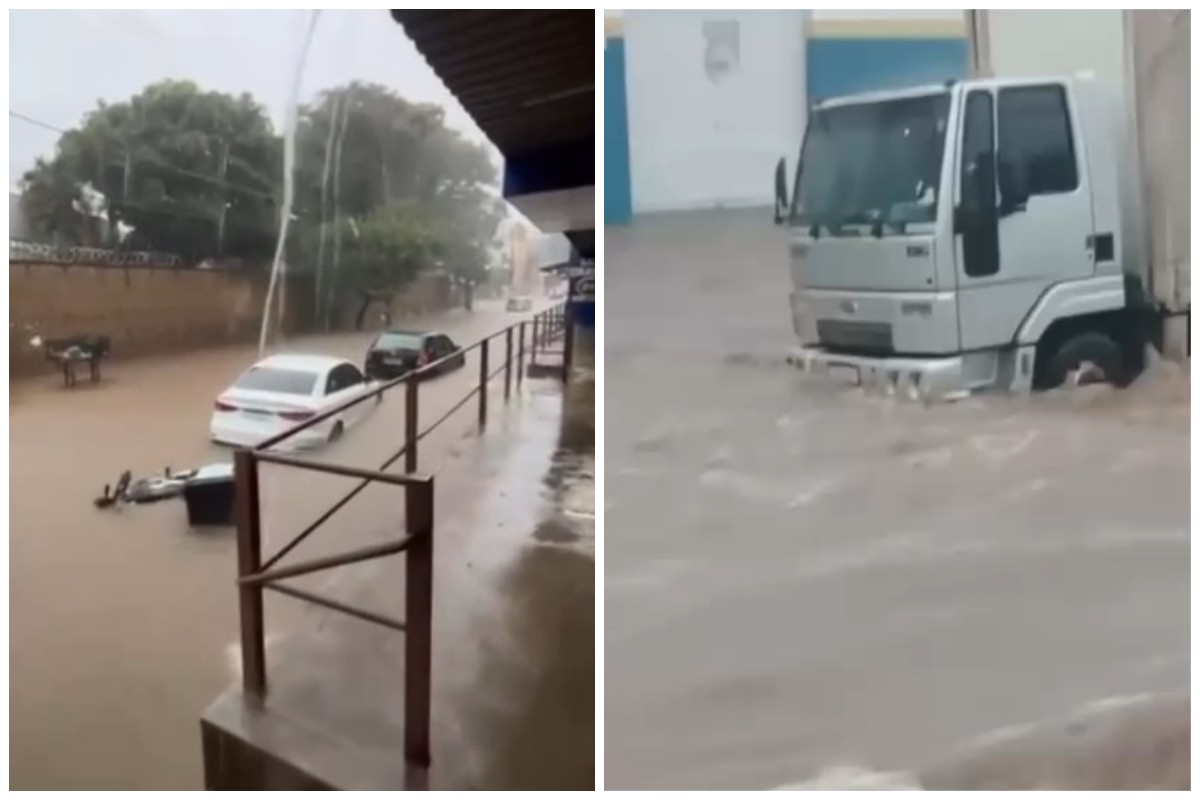 Temporal foi registrado nesta segunda-feira 