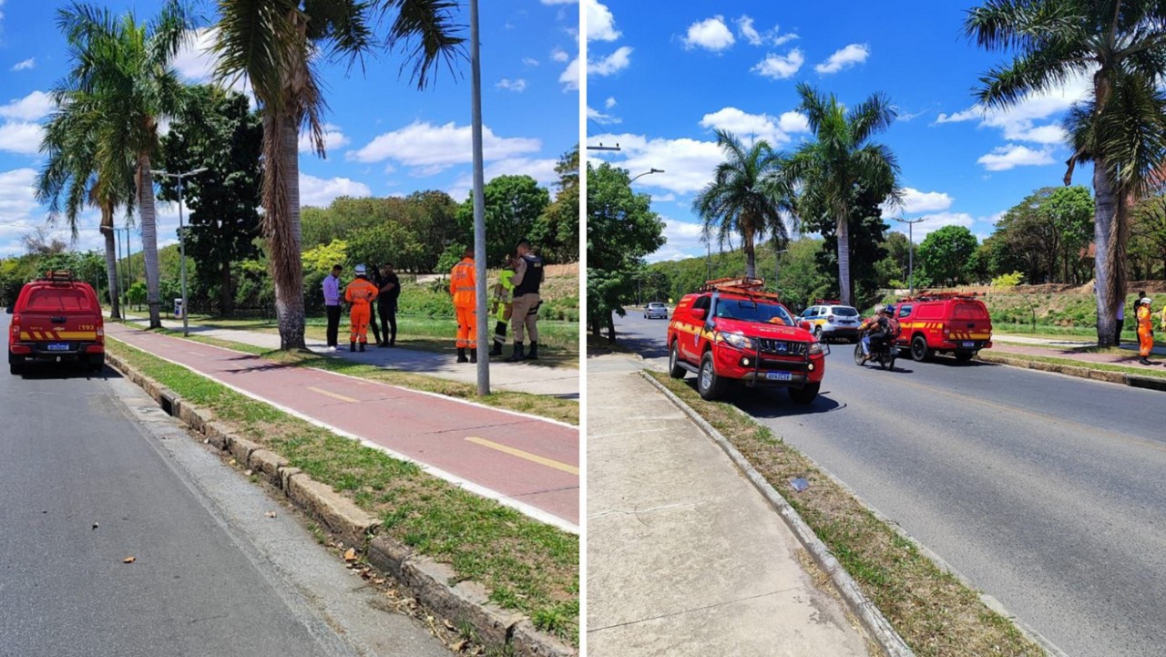 Corpos foram avistados boiando na lagoa
