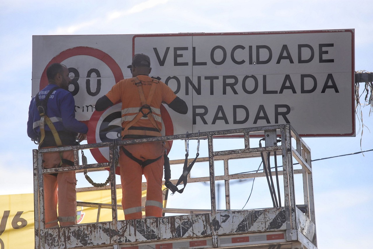 PBH altera placas de velocidade na Via Expressa
