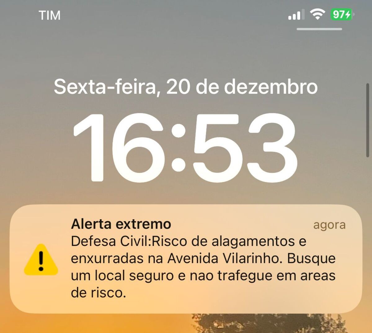 O recado é o mais grave emitido pelo órgão
