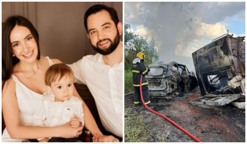 Casal de médicos morreram carbonizado com o filho em acidente na BR-262