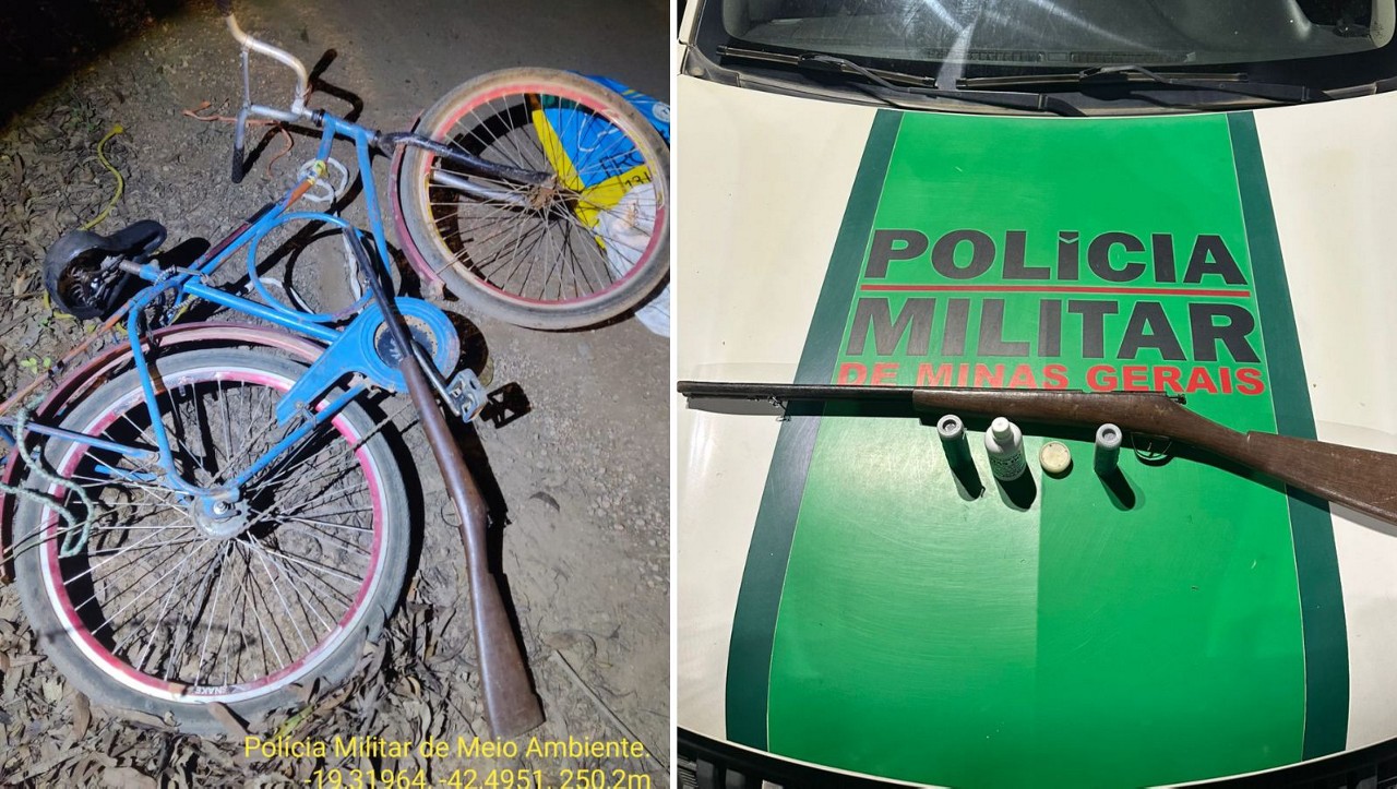 Polícia Militar apreendeu o material que estava com o suspeito