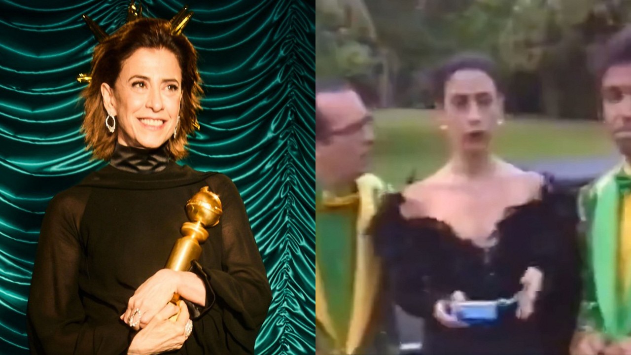 Fernanda Torres Globo de Ouro Melhor Atriz Drama Ainda Estou Aqui Casseta e Planeta