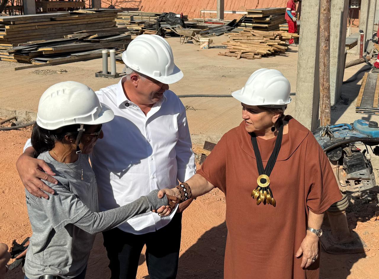 Ministra das Mulheres, Márcia Lopes visita obras de construção da Casa da Mulher Brasileira em Belo Horizonte 