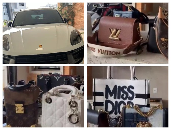 Itens de luxo foram apreendidos na casa do casal, que ainda teve quase R$ 5 milhões bloqueados