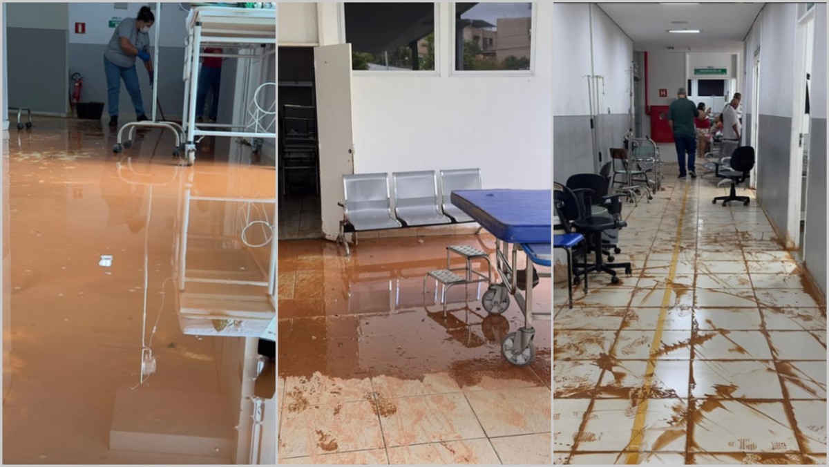 Chuva alagou UPA e afetou atendimentos em Ipatinga