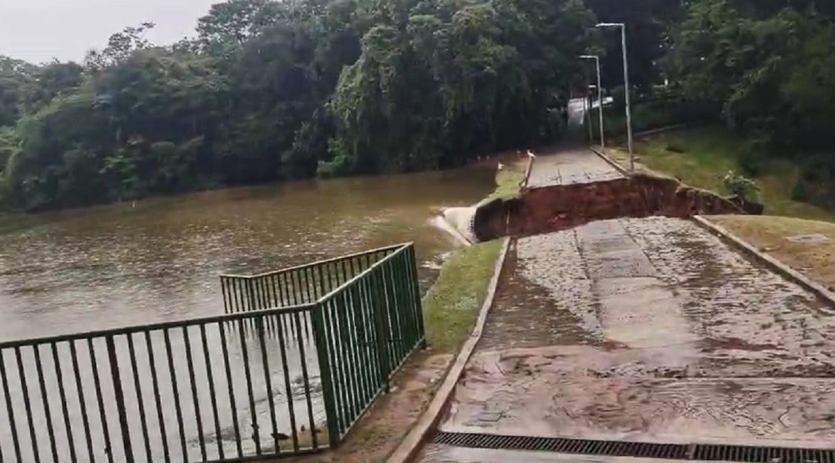 Barragem de contenção está localizada no bairro Itapoã, em BH