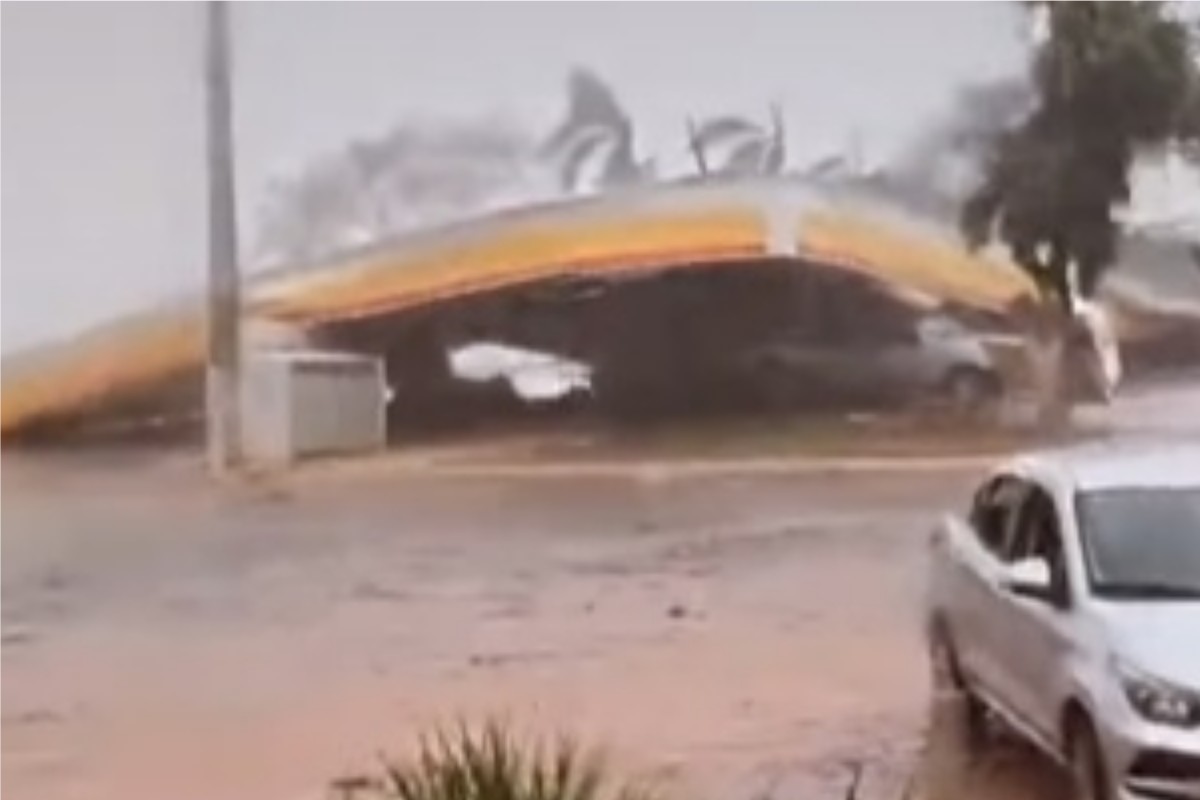 Luz registrou temporal na tarde desta quarta-feira 