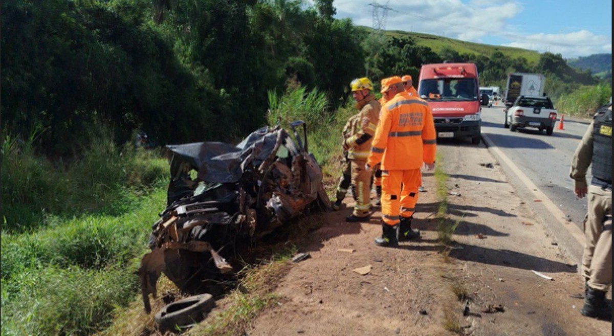 Colisão frontal fez uma vítima fatal na MG-179, em Pouso Alegre