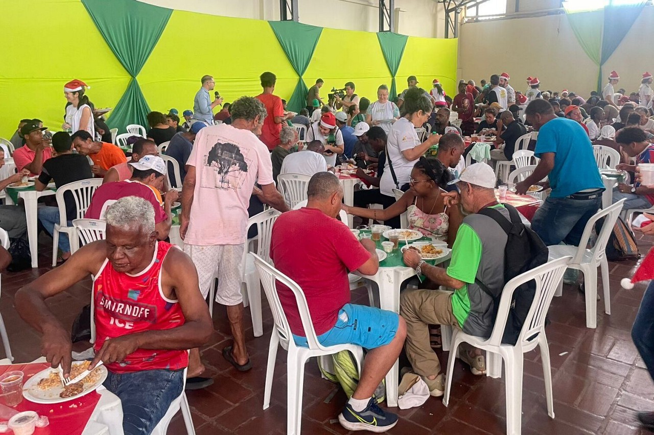 Almoço de Natal com pessoas em situação de rua