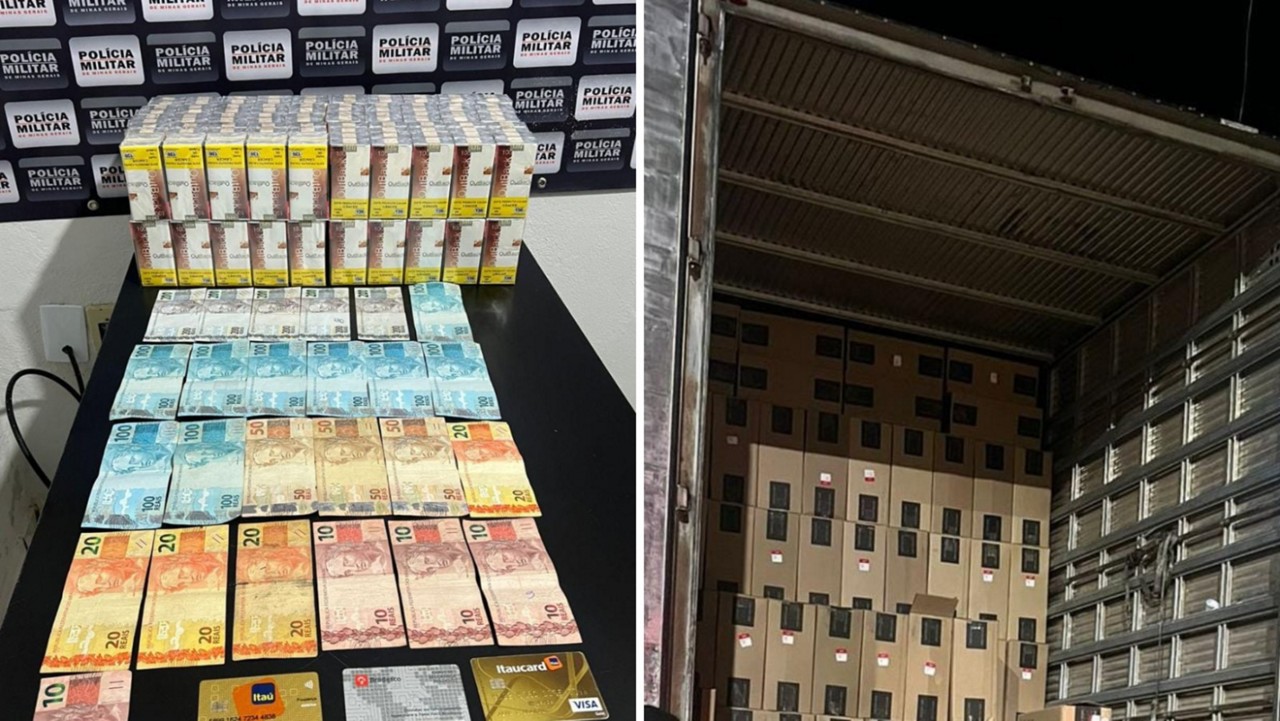Caminhão com contrabando foi interceptado em plantação de eucalipto 