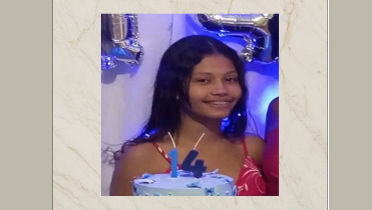 Gabriela Vitória Carvalho Costa, de 14 anos