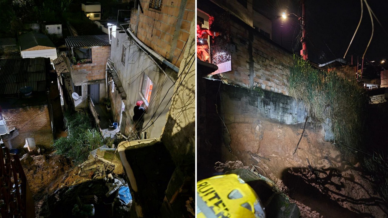 Quatro moradores precisaram ser retirados dos imóveis