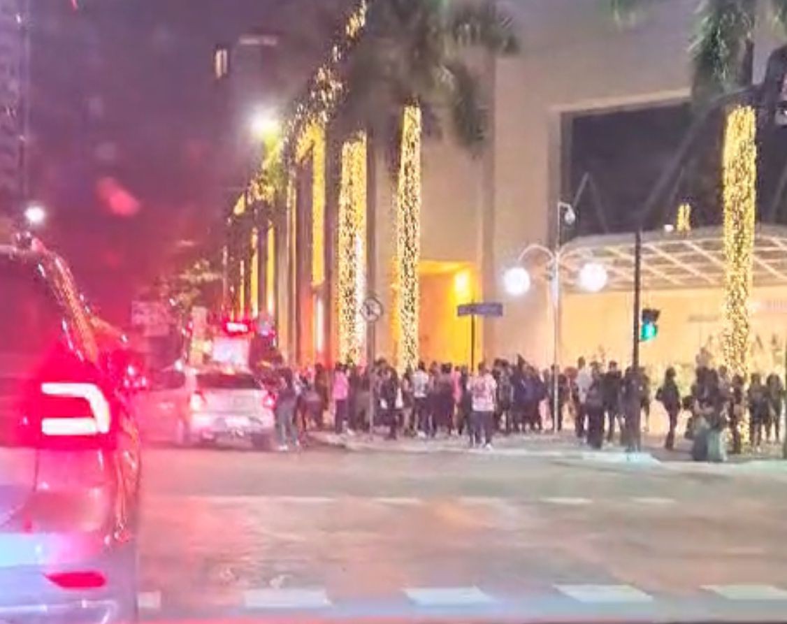 Shopping DiamondMall precisou ser evacuado após princípio de incêndio  