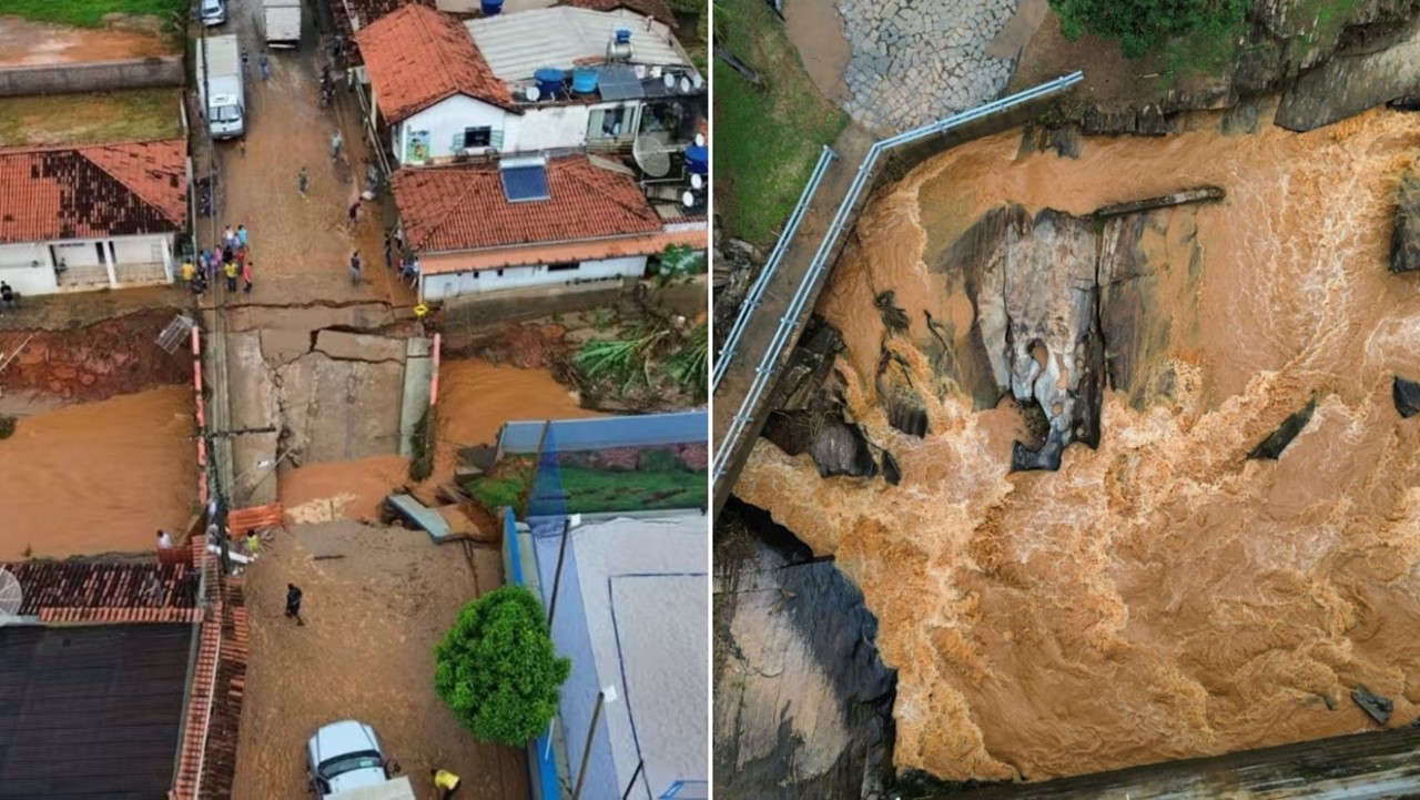 Na área urbana, duas pontes foram destruídas e outra duas ficaram danificadas. Na zona rural, seis tubulações de água ruíram