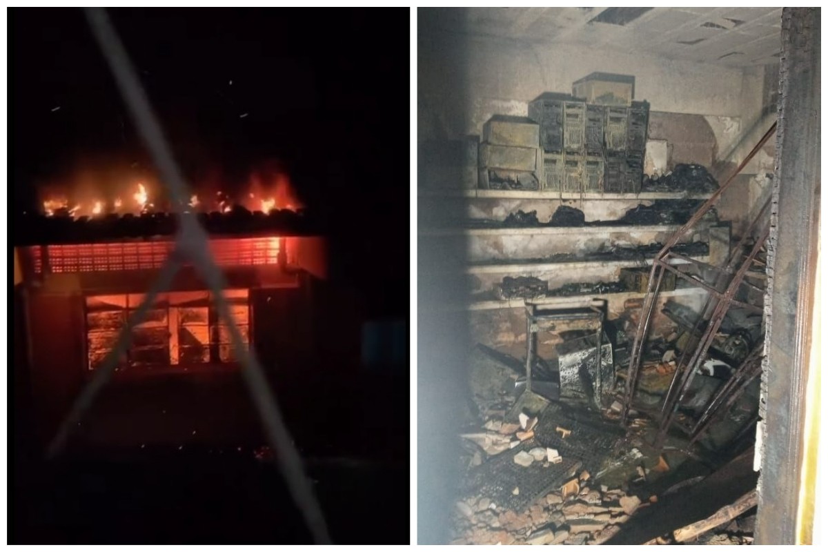 Aulas foram suspensas após incêndio destruir parte da estrutura 