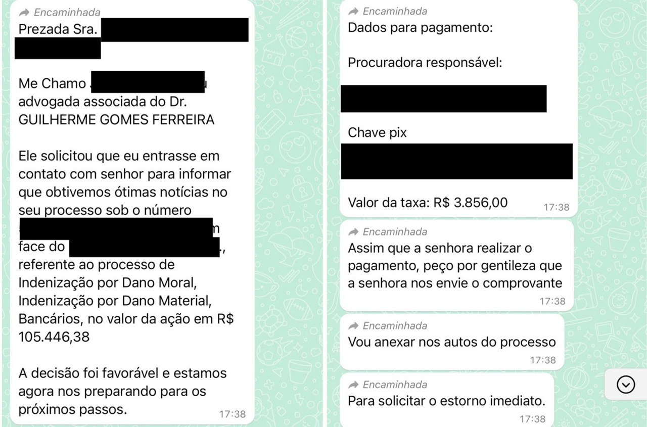 Criminosa se passa por sócia de advogado para tentar aplicar golpe em idosa 