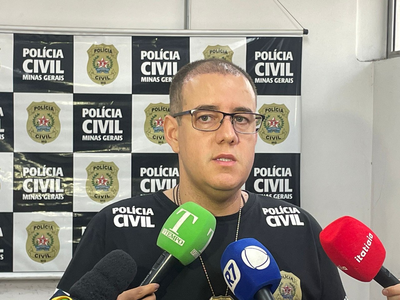 Delegado que coordenou as investigações, Lucas Nunes
