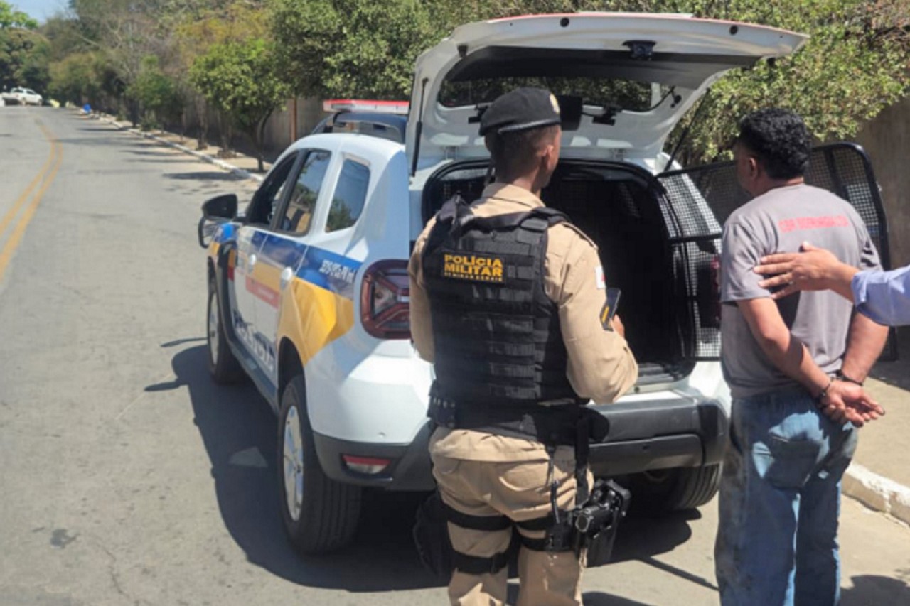 Suspeito foi preso com o apoio da Polícia Militar