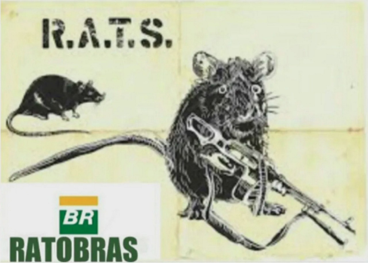 Foto de rato com fuzil ilustrava grupo usado para organizar furtos