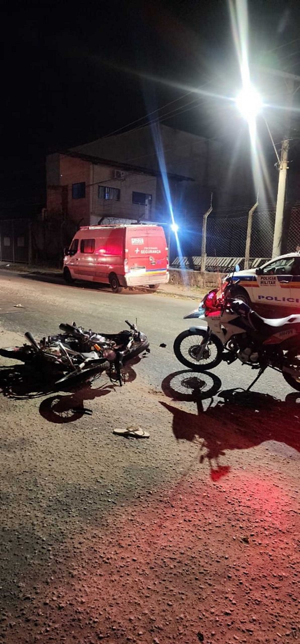 Jovem bateu em outra moto durante fuga