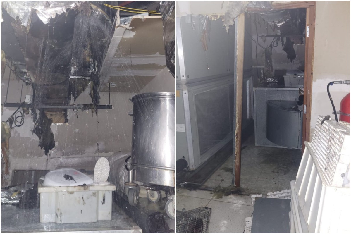 Equipamentos da casa de máquinas ficaram destruídos
