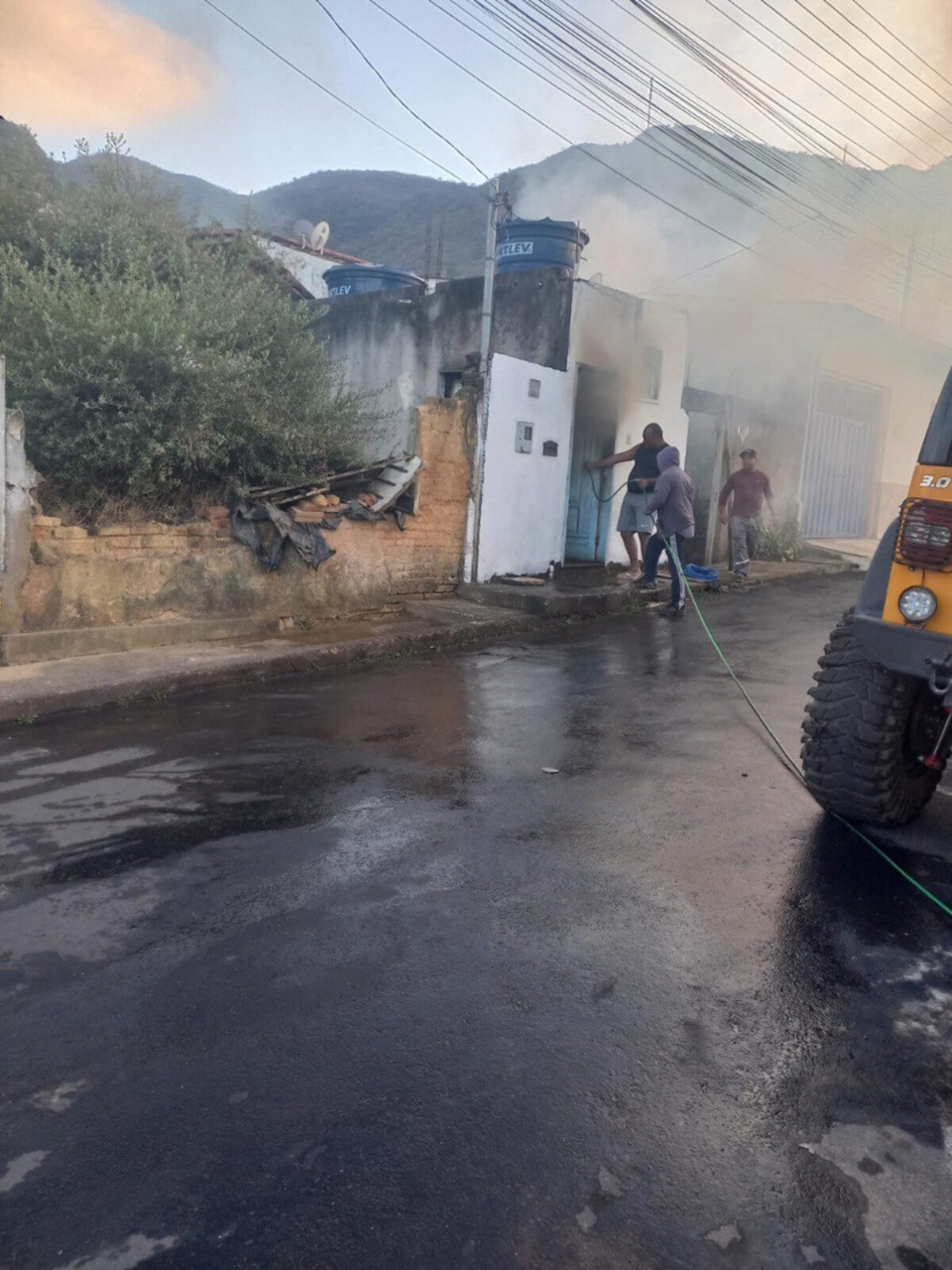 O incêndio ocorreu no bairro São Cristóvão