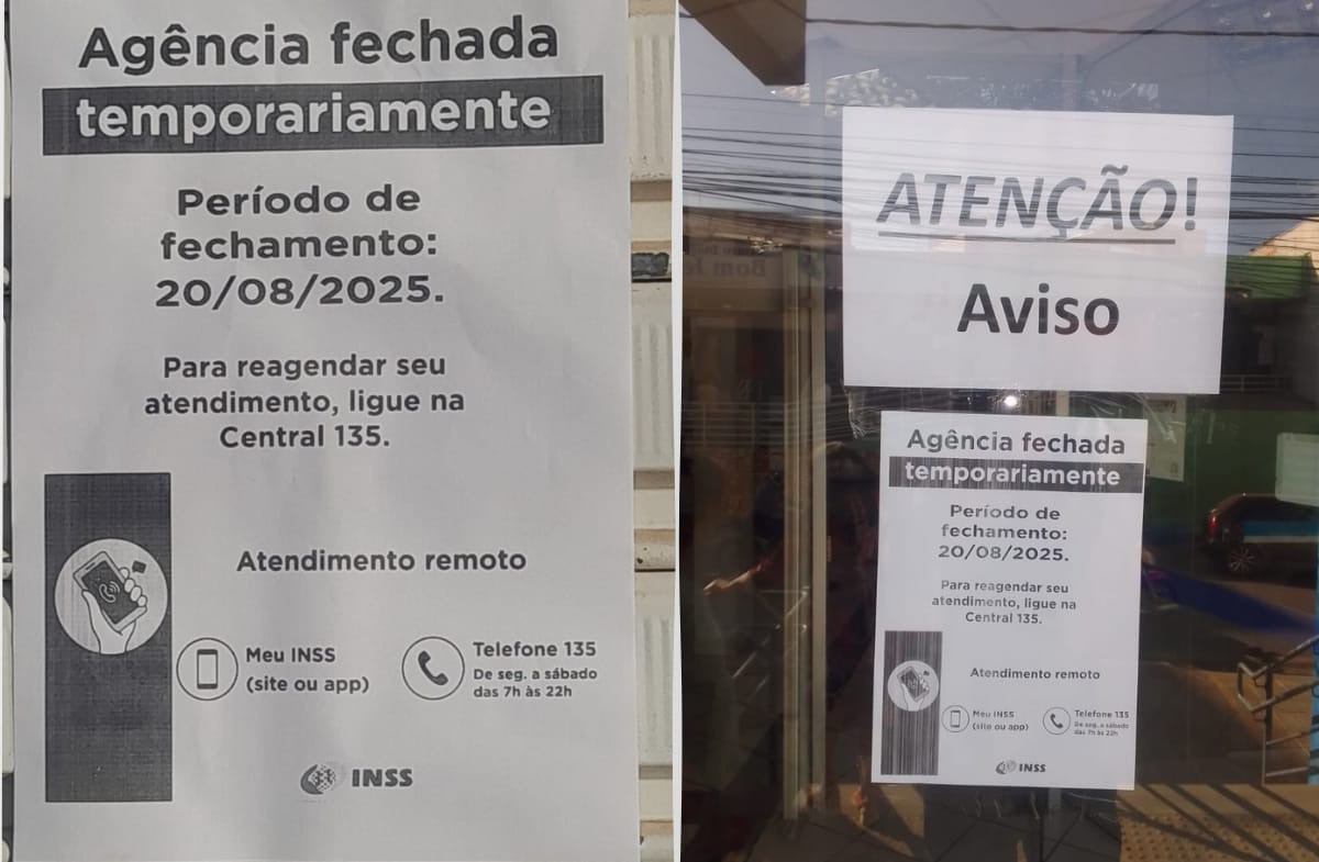 Comunicados foram afixados nas agências