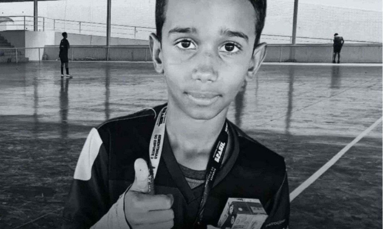 O menino Guilherme Gabriel, de 12 anos