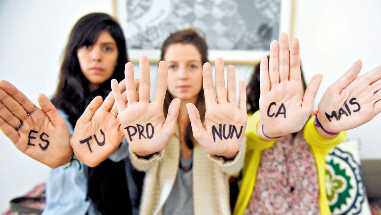 Integrantes do Maria Conta unidas contra o abuso sexual