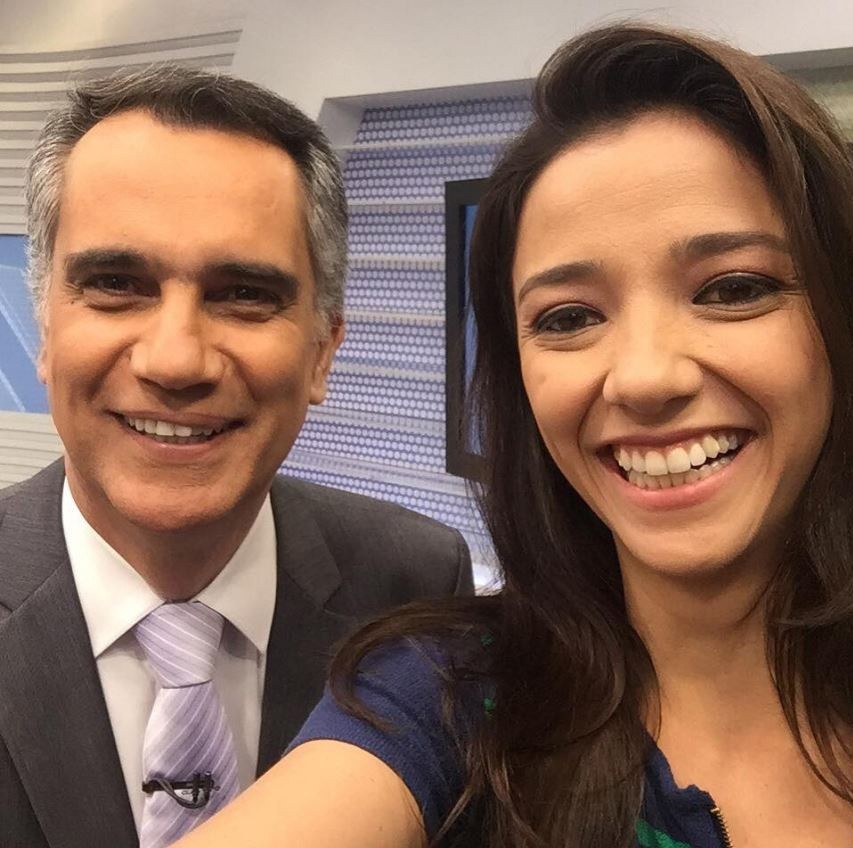 Apresentadora do Globo Esporte, Maíra Lemos foi uma das que prestaram homenagens ao apresentador