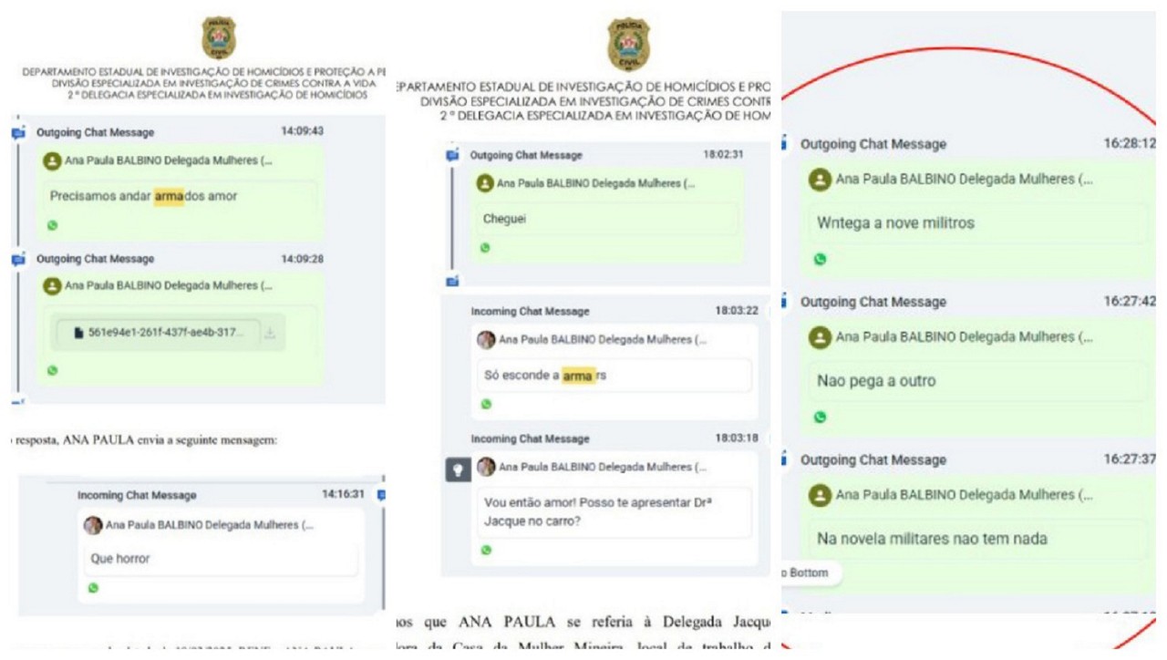 Mensagens recuperadas pela Polícia Civil mostram que uso da arma pelo suspeito era um hábito