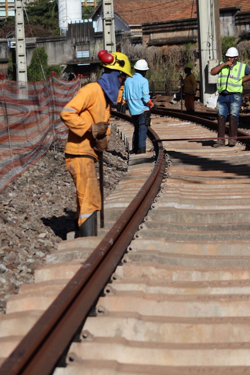 Obra na linha 1 do metrô de Belo Horizonte