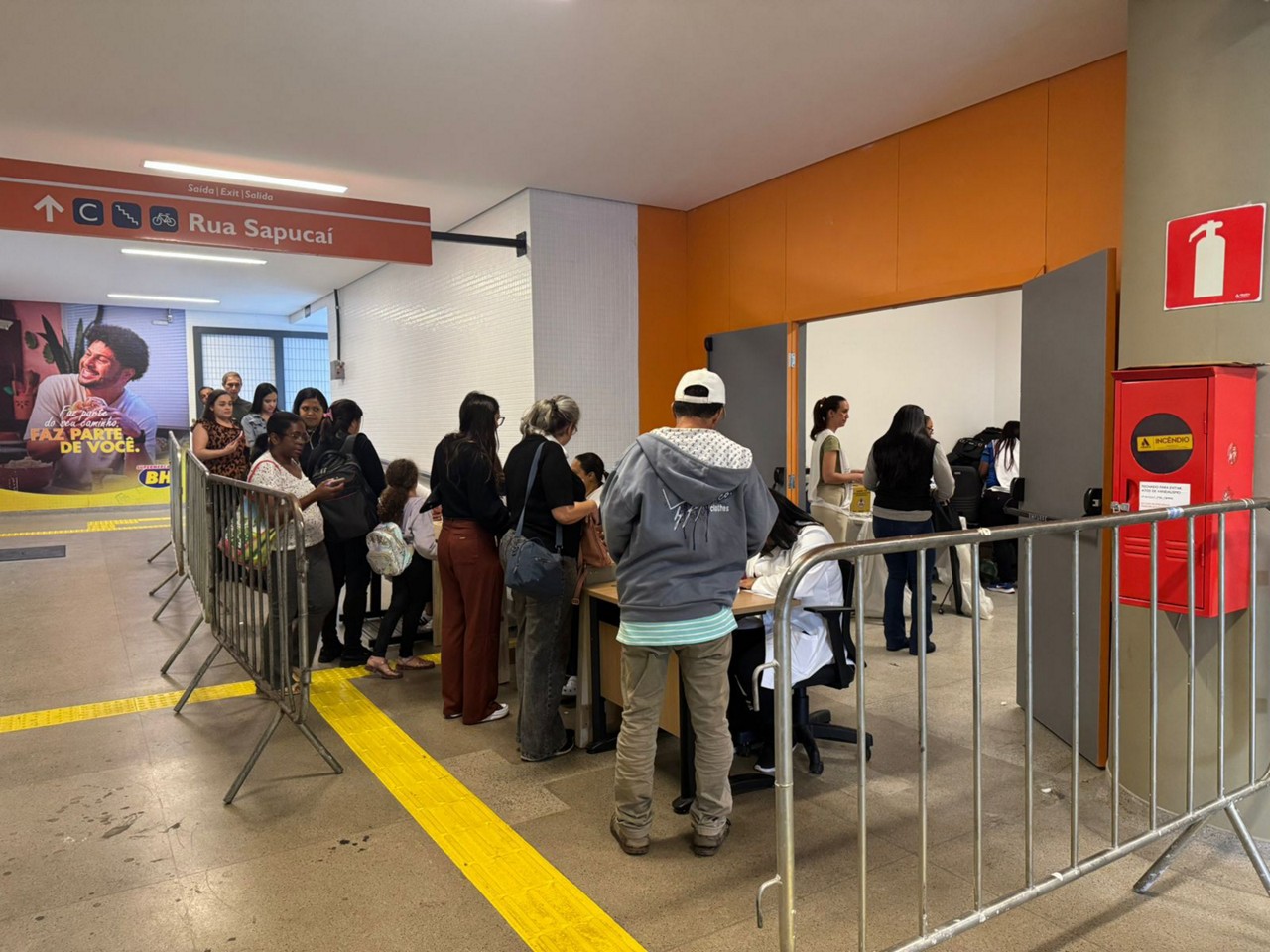 Metrô BH já realizou outras duas ações em parceria com a prefeitura para imunização contra a gripe