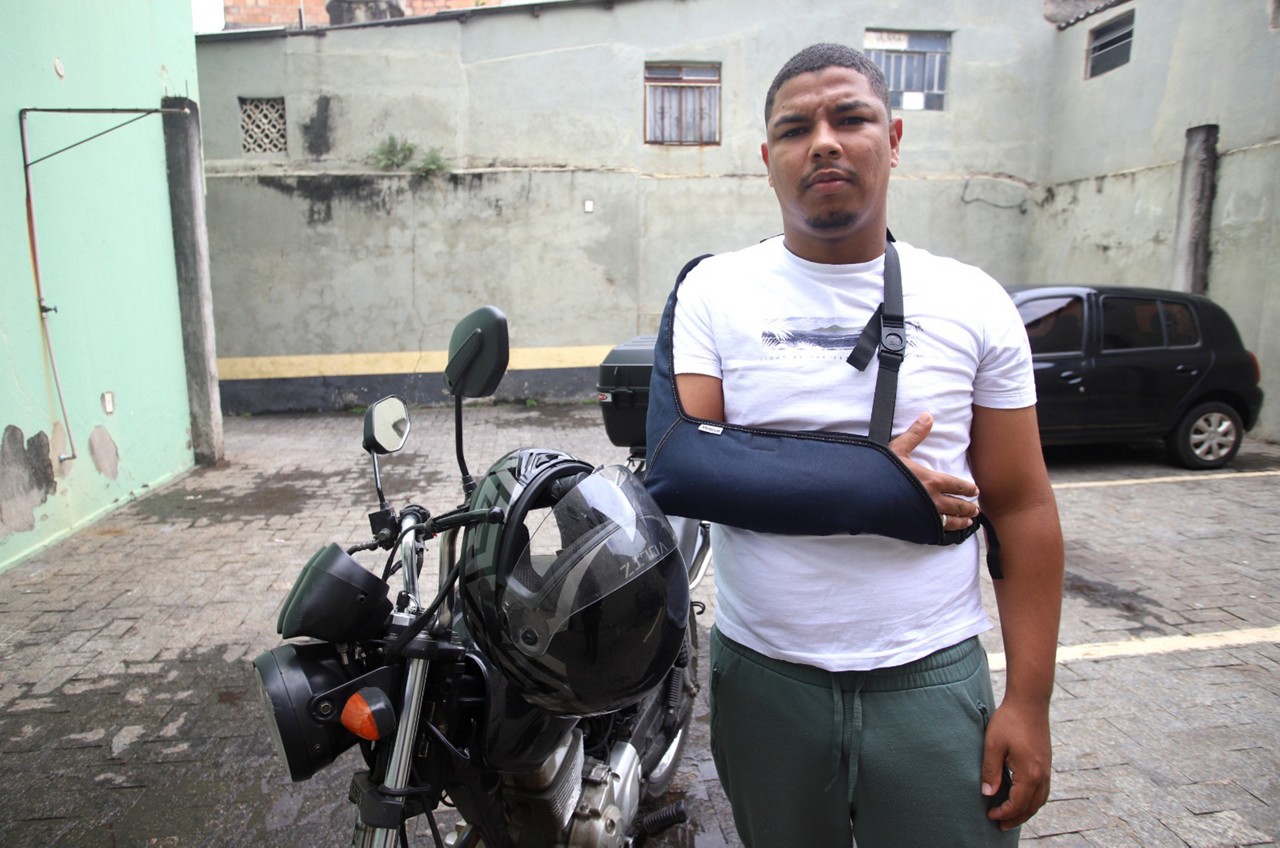 Luiz Henrique Soares, que sofreu um acidente de moto no último 11 de março de 2024