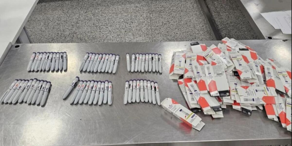 As canetas de Mounjaro foram apreendidas e encaminhadas à Agência Nacional de Vigilância Sanitária (Anvisa)