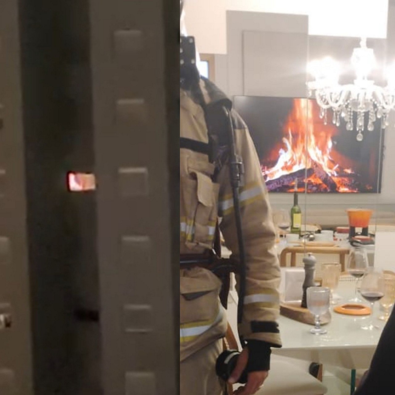 Vídeo denunciou suposto incêndio que, na verdade, era uma lareira em televisão