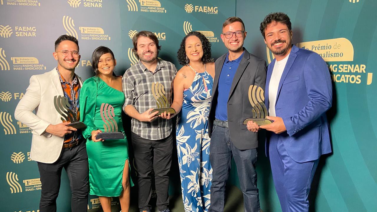 Gabriel Rodrigues, Nubya Oliveira, Rodrigo Faria, Cinthya Oliveira, Mateus Pena e Rodrigo Oliveira