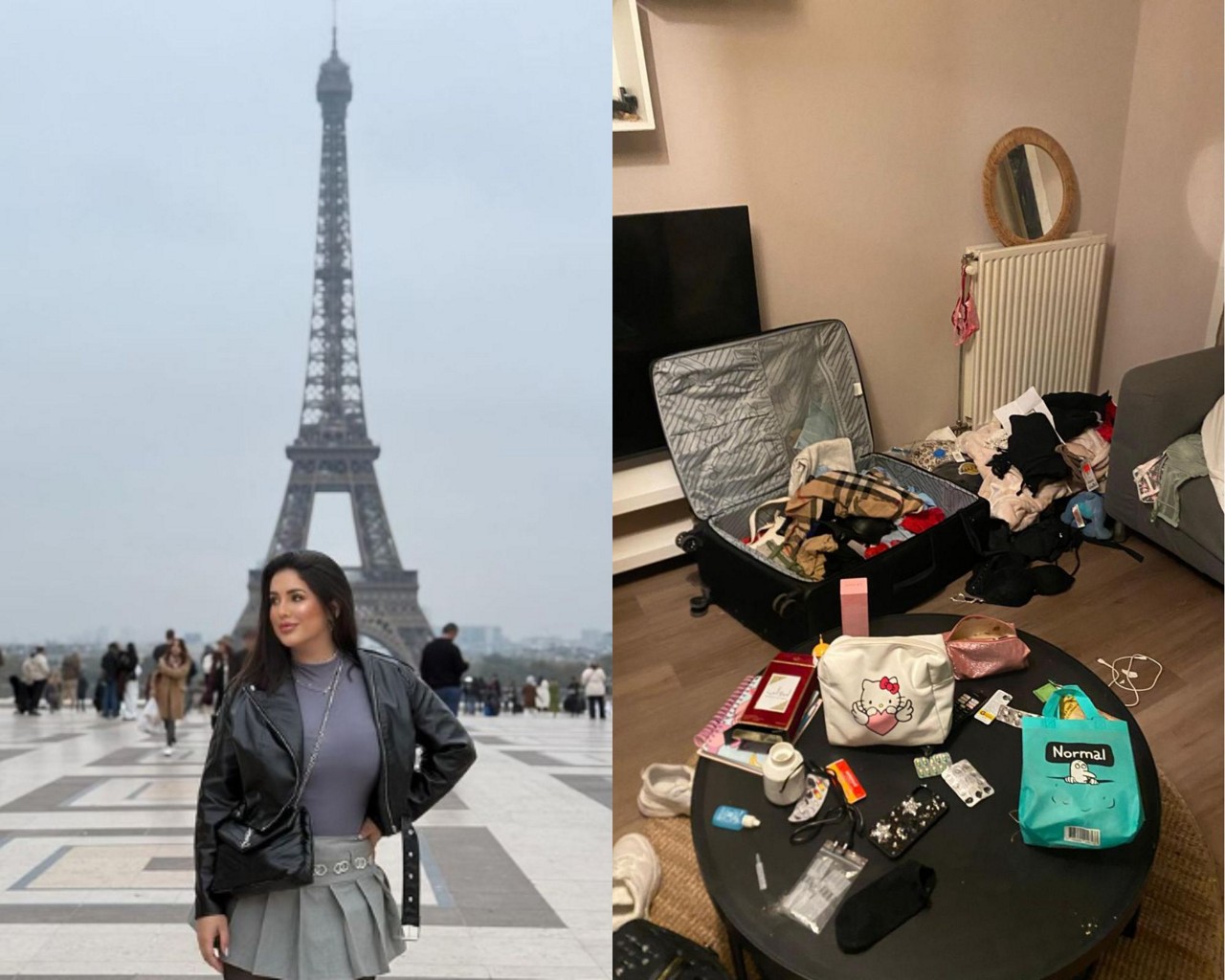 Mineira teve o Airbnb invadido por criminosos; foto mostra o apartamento revirado
