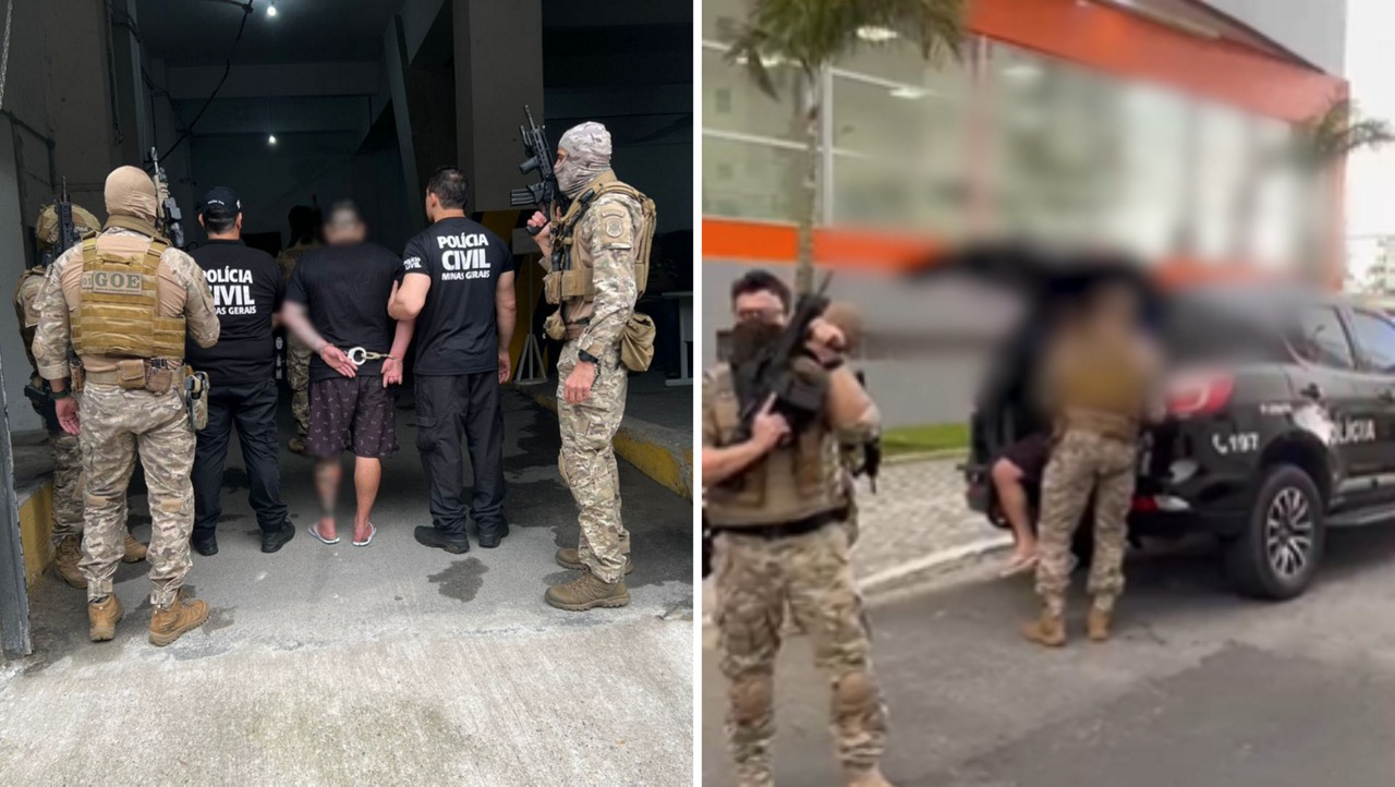 Homem foi cercado em um condomínio à beira-mar em Praia Grande (SP)