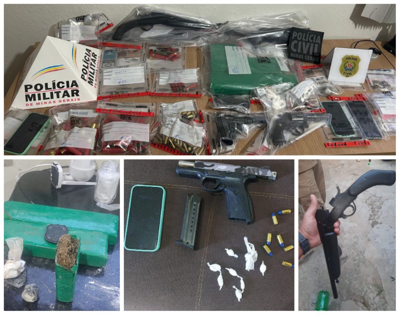 Drogas, armas e munições: o saldo da apreensão em operação das forças de segurança em Conselheiro Pena