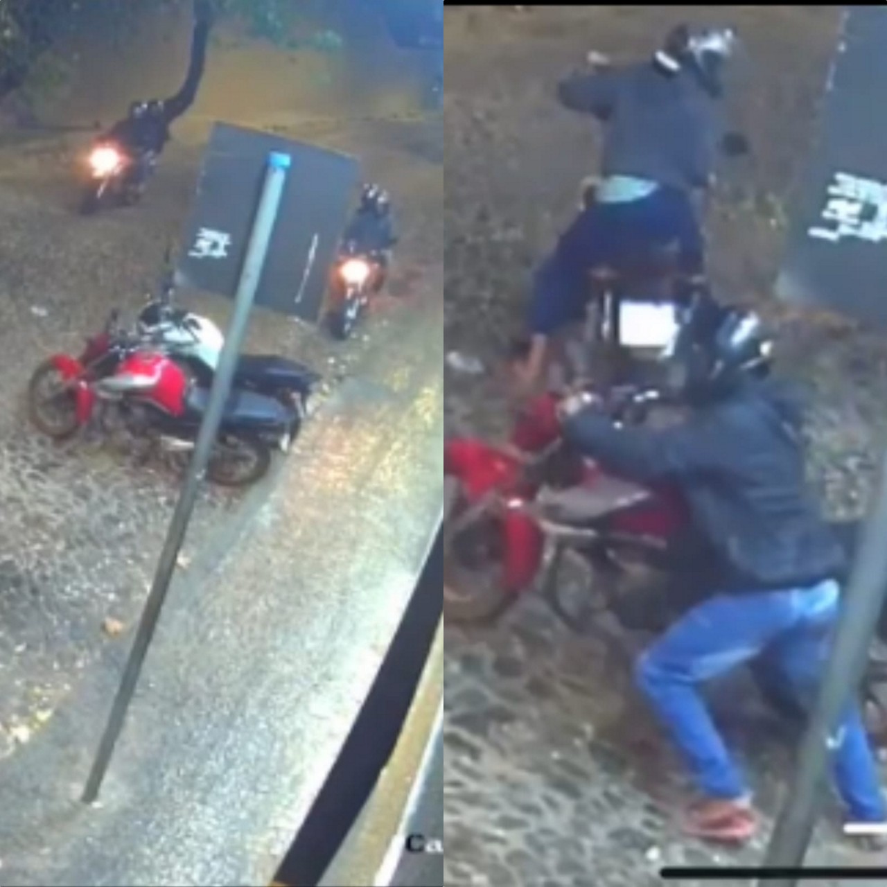 Até o momento os veículos não foram localizados