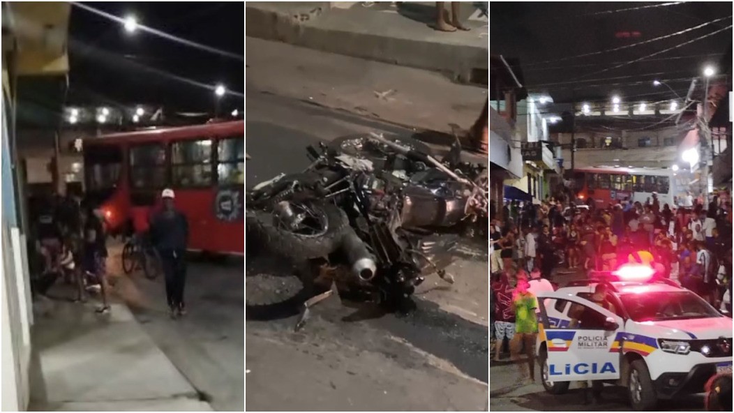Motociclista morreu após ser atropelado por ônibus no bairro Palmital, em Santa Luzia  