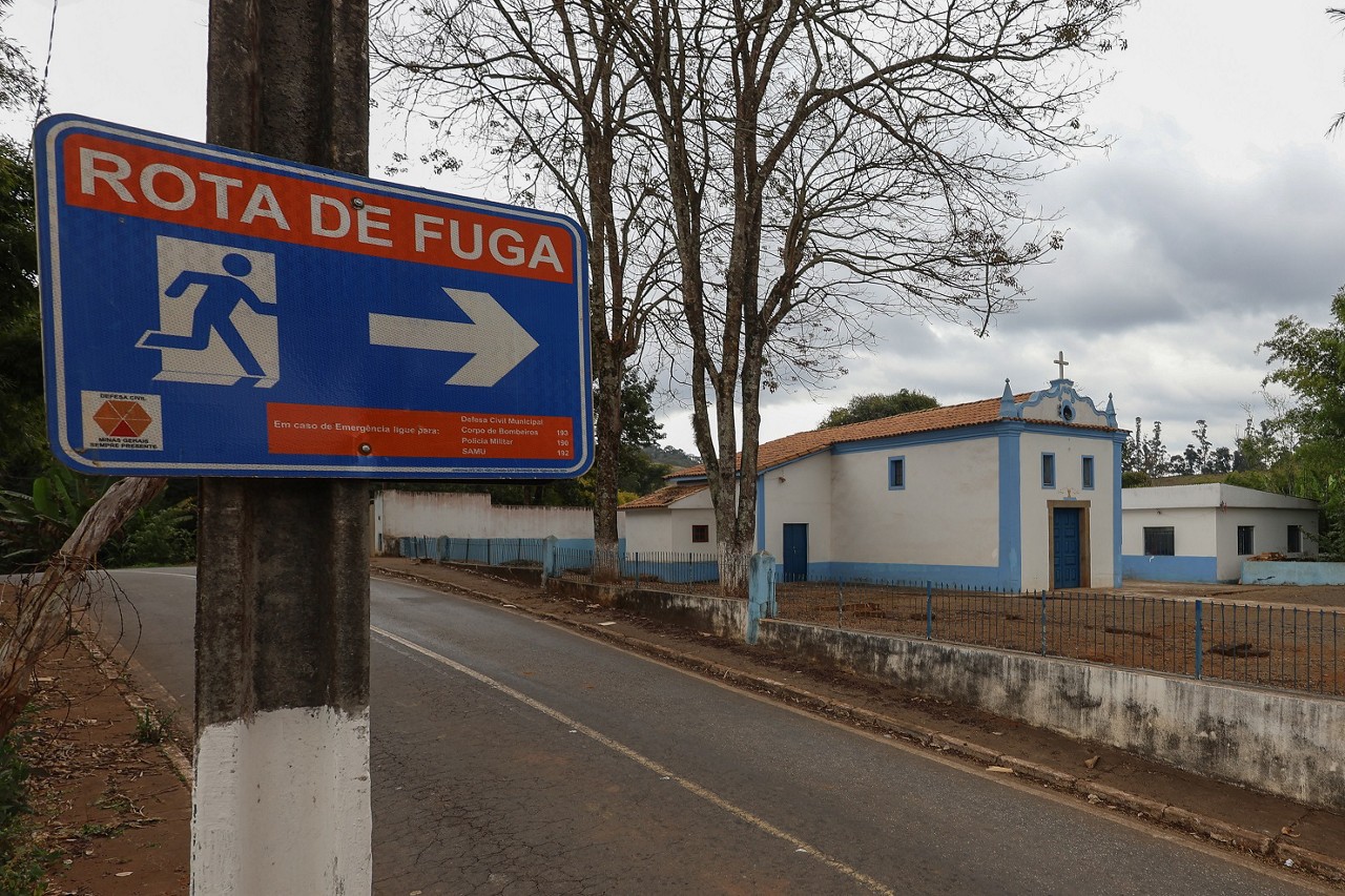 Capela de Santa Quitéria, que ficará localizada a cerca de 1 km de pilha de rejeitos