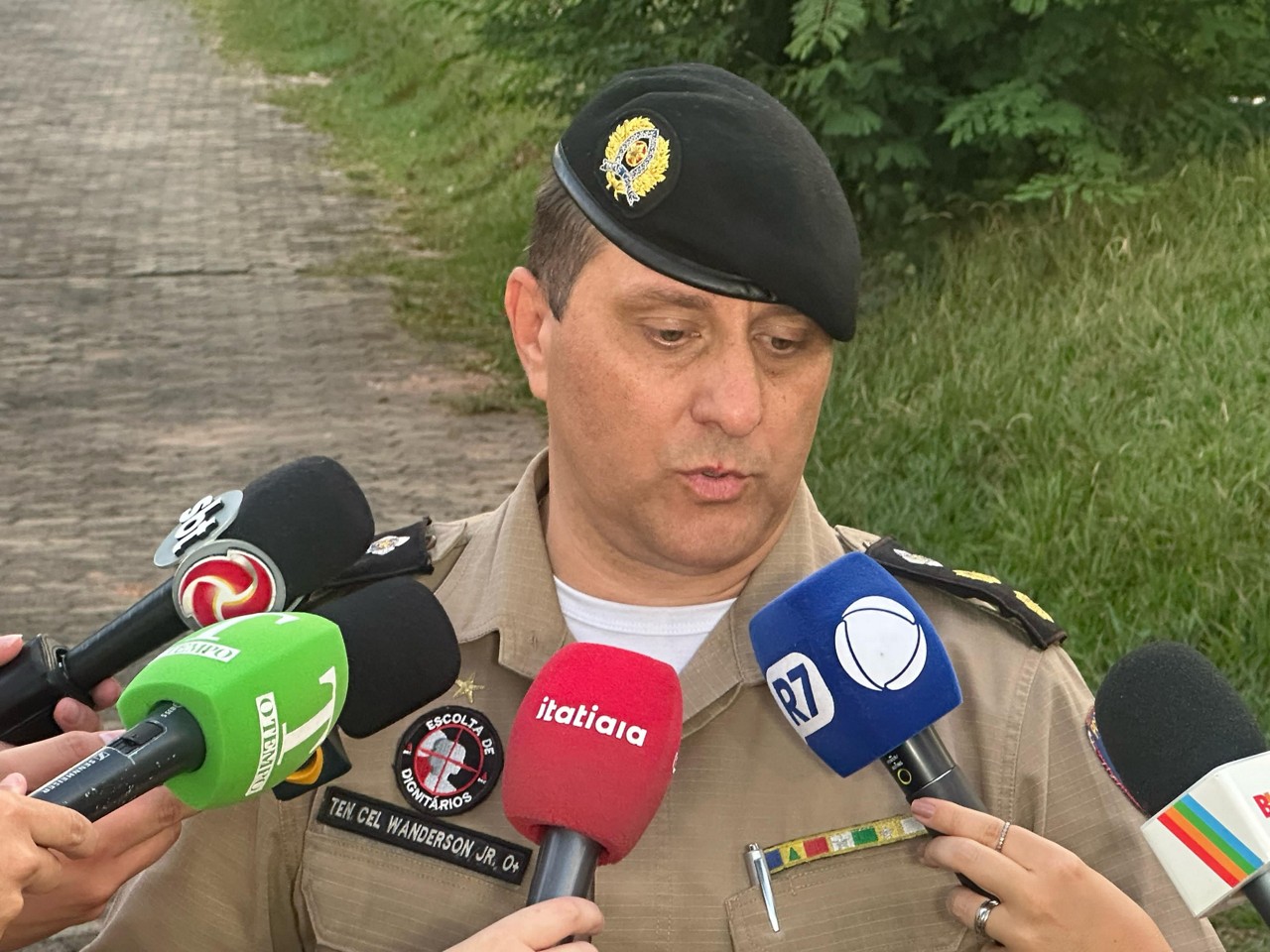 Tenente-coronel Wanderson Júnior, comandante do 18º Batalhão da PMMG.