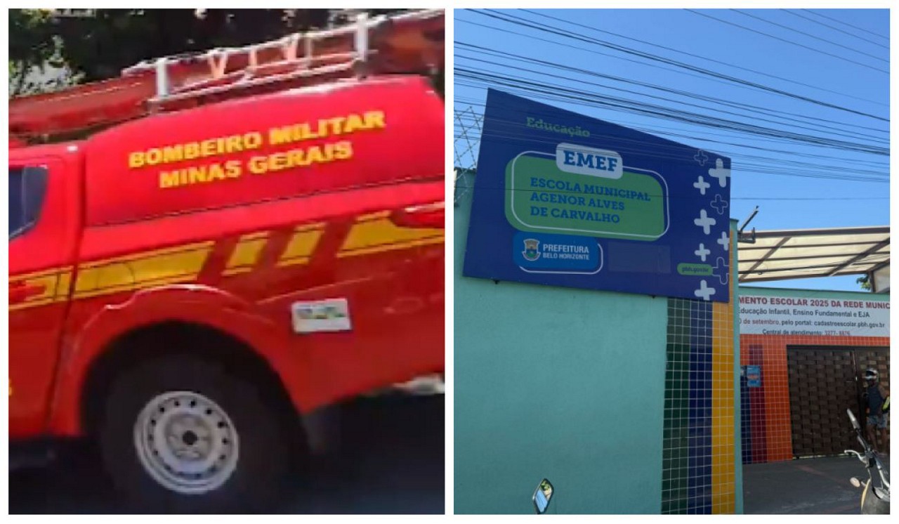 Estudantes da Escola Municipal Agenor Alves de Carvalho, no bairro Nazaré, região Nordeste de BH, ficaram com dificuldade para respirar após sentirem forte cheiro 